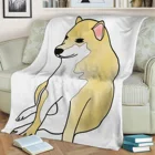 Фланелевое Одеяло 2D Cheems с 3D принтом, сохраняющее тепло диван, детское одеяло, домашний декор, текстиль, подарок для семьи мечты