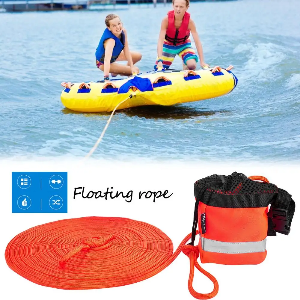 

15/30 M Reflective Water Floating Life Line Rescue Throw Rope Bag Water Sports Kayaking Boating Rafting Accessory With Bag