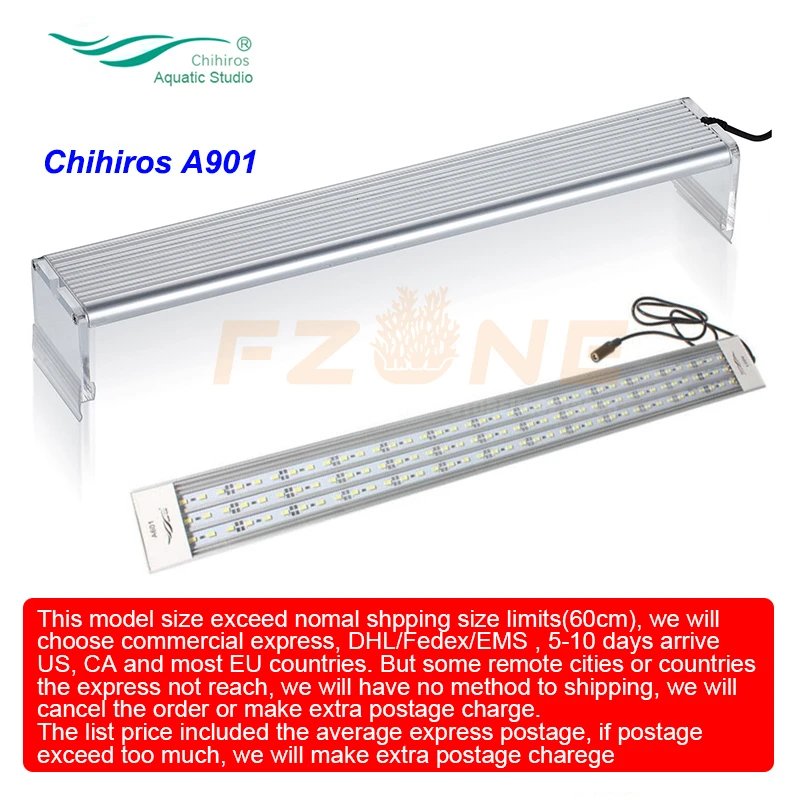 Chihiros A-Serials 90-120 см аквариумный светодиодный светильник ing светильник лампа растение растительный светильник с крышкой или подвесным фиксатором с регулятором яркости - Цвет: A901