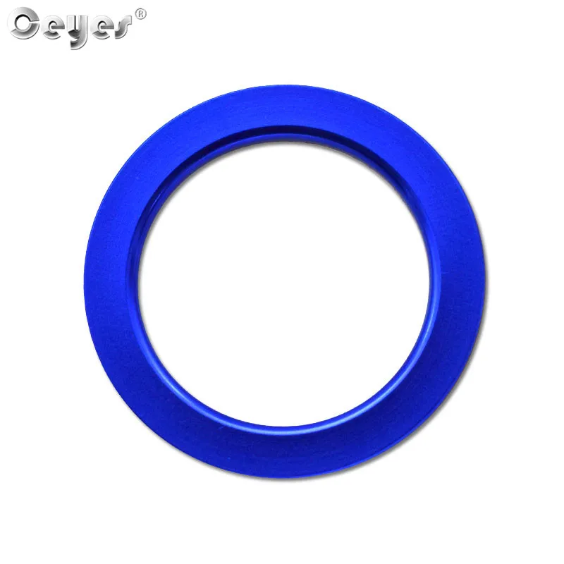Blue ring cover Ceyes автомобильный Стайлинг для Honda Civic Fit Accord Dio Jazz Авто Кнопка запуска и остановки двигателя кольцо Чехлы наклейки аксессуары для интерьера - Цвет: Blue ring cover