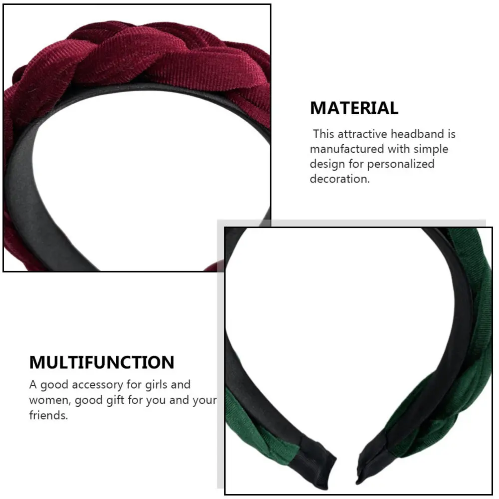 

6pcs Retro Hair Hoops Exquisite Twisted Headbands Hair Accessories
