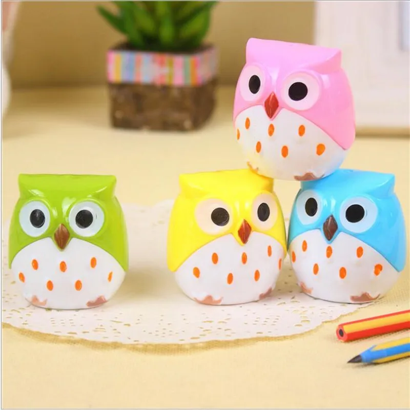 1 шт./лот Kawaii сова дизайн двойное отверстие мультфильм Животные подарок для детей