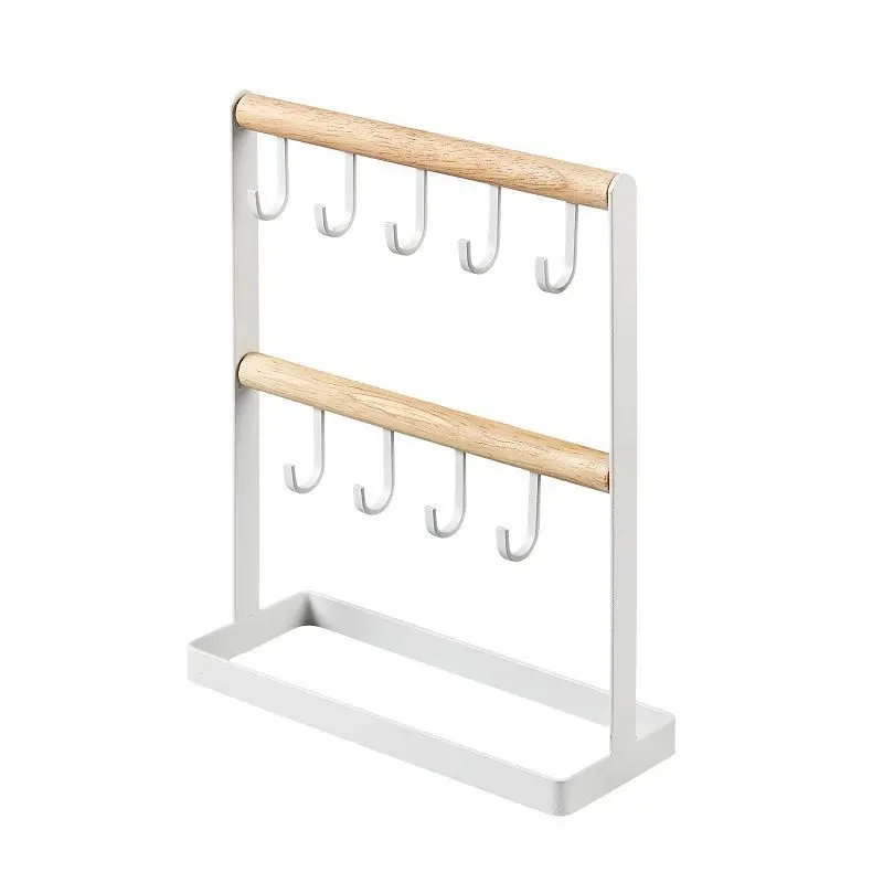 Настольная металлическая стойка для украшений Настольный стеллаж хранения в