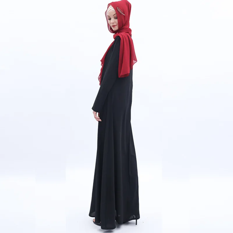 Abaya Длинное Макси мусульманское платье Турция женское платье хиджаб платье с длинным рукавом Дубай Арабский турецкий мусульманские платья Tesettur Elbise Caftan