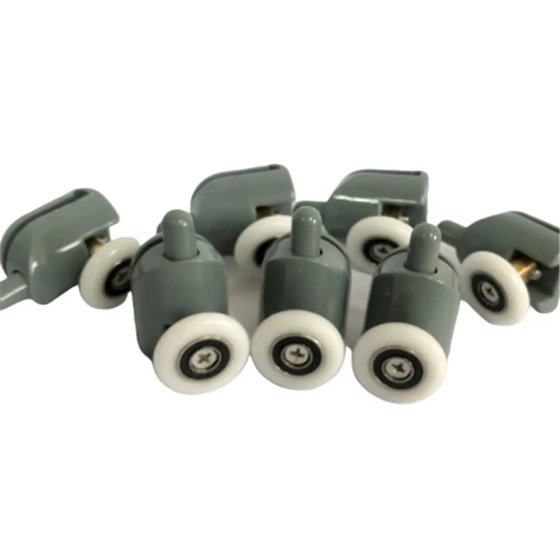 5 шт. производитель продает нейлоновые верхние и нижние одноколесные стеклянные раздвижные двери для ванной комнаты шкив аксессуары для душевой комнаты кран