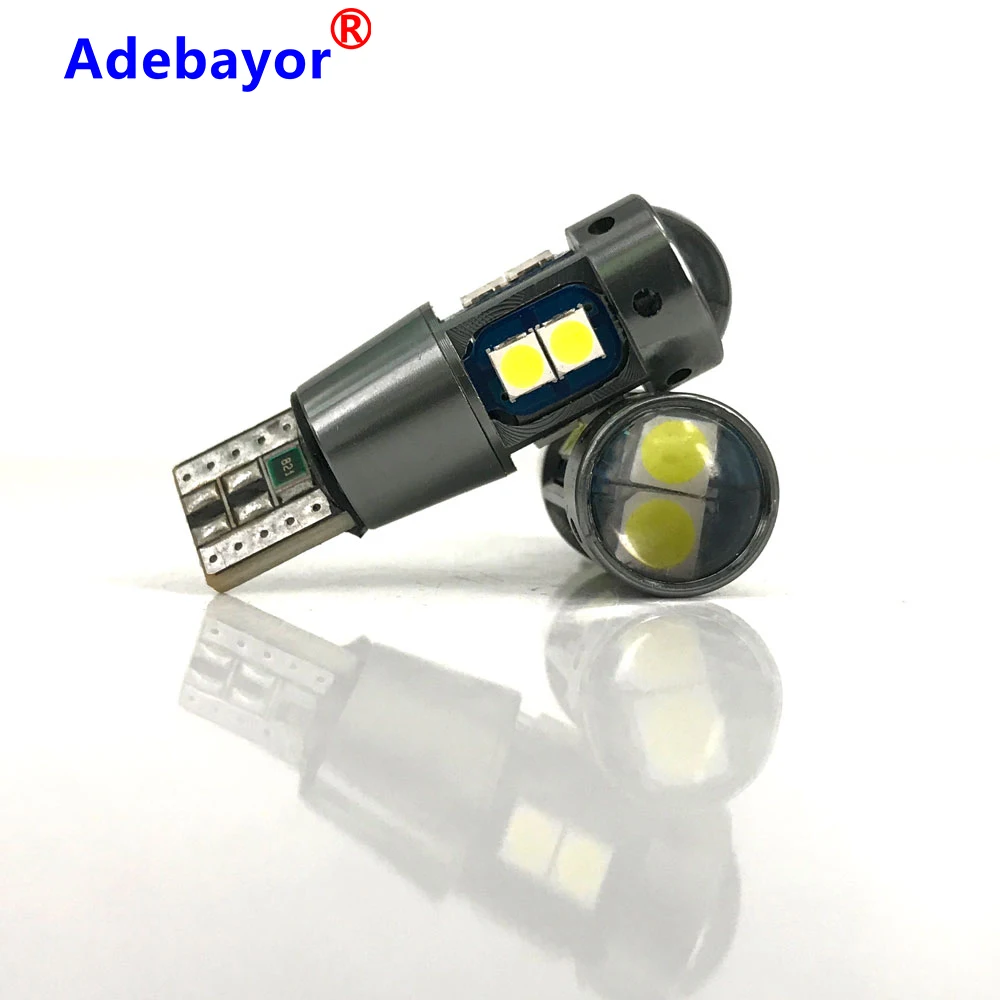 50 шт. T10 CANBUS без ошибок W5W 3030 светодиодный 10smd автомобильный внутренний купольный