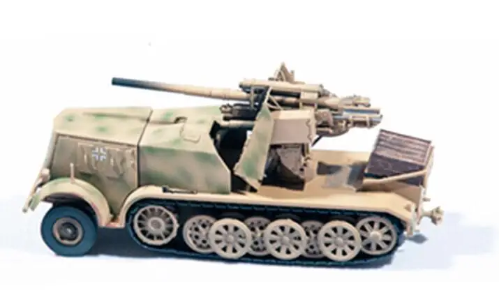 1/72 SD. 8 тип DB9 немецкий полугусеничный грузовик с 88 мм пистолет P0308 Коллекционная модель