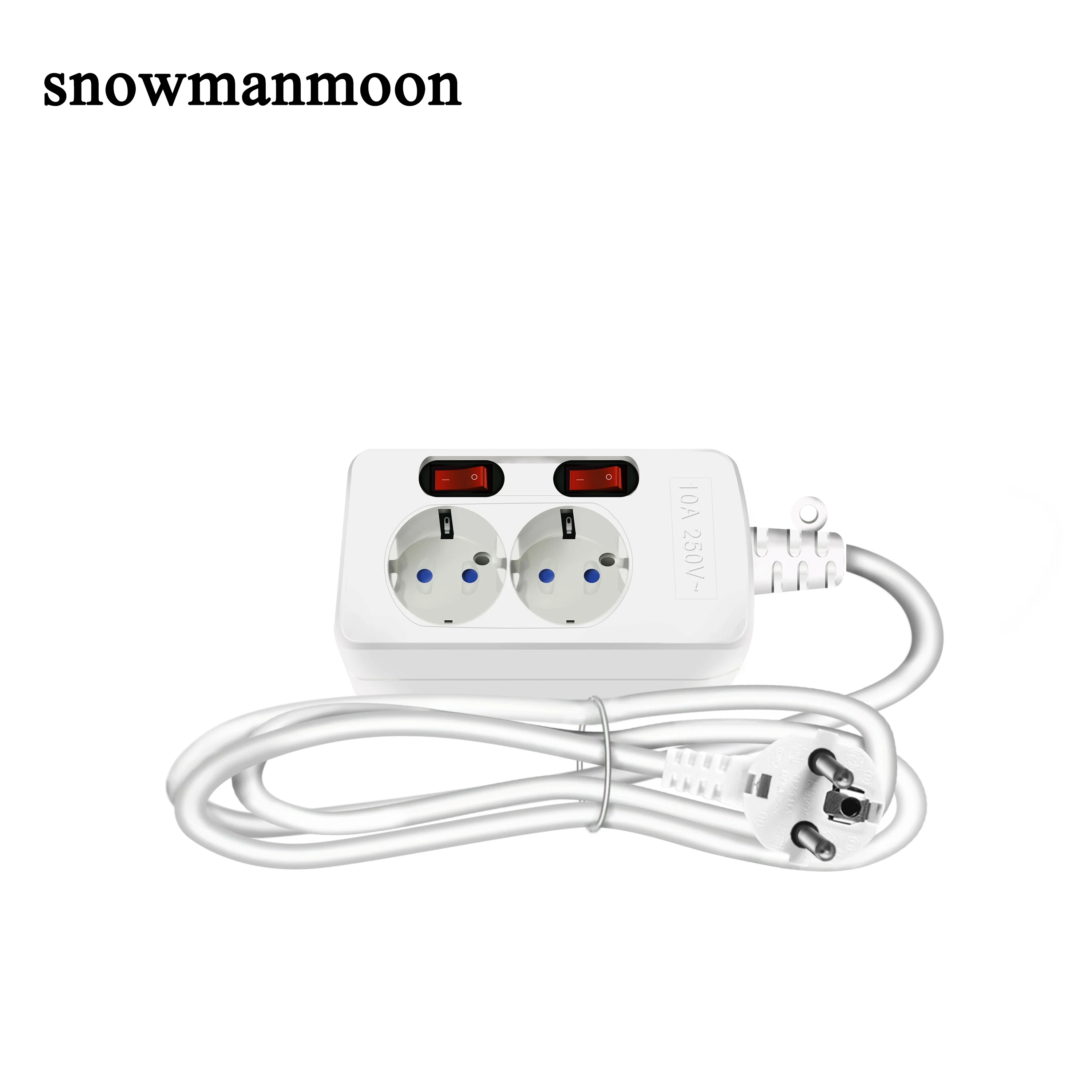 2 5 метр ЕС розетка 10A 250V электрическая для дома и офиса наращивания DE удлинитель с