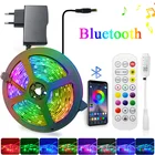 Bluetooth Музыка Светодиодные ленты светильник 5, 10 м, 15 м, 20 м SMD 2835 60 светодиодовM гибкая лента Luces светодиодный светильник полосы для украшения дома номер