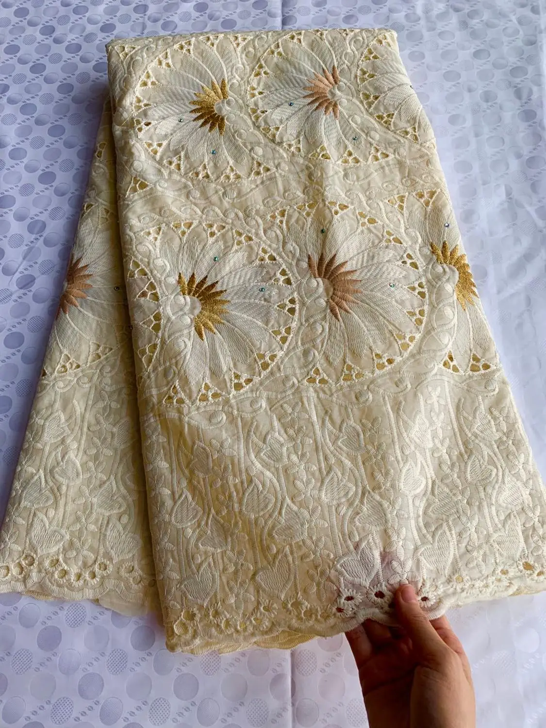 

5yards Swiss Voile Lace In Switzerland African Lace Fabric Embroiderey Nigerian Lace Fabric For Garment SHISAP284