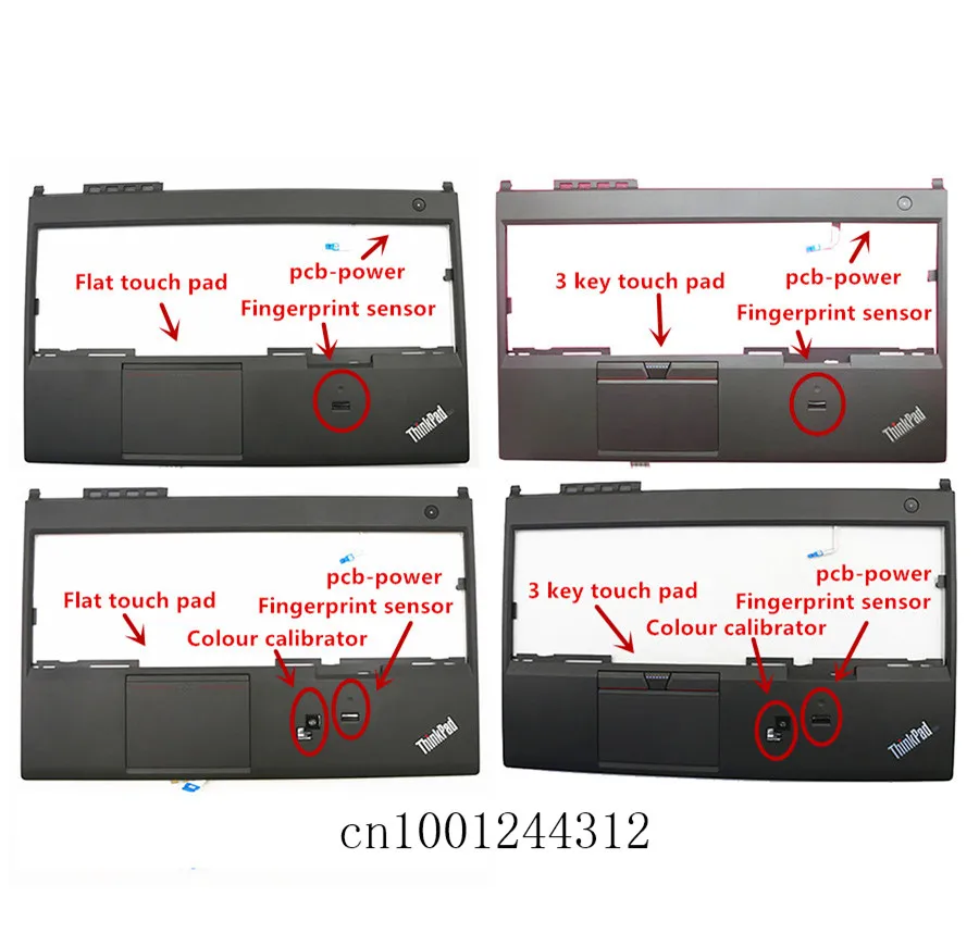 Новый для lenovo ThinkPad T540P W540 W541 верхний чехол с тачпадом отпечатков пальцев и цветной