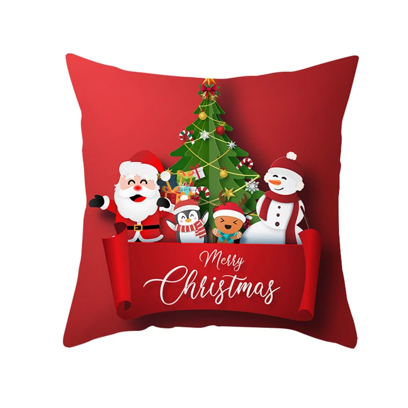 

Christmas Cushion Cover Decorative Sofa Pillow Cover Case Seat Car Home Decor Throw Decoration for cases Bed Home Christmas
