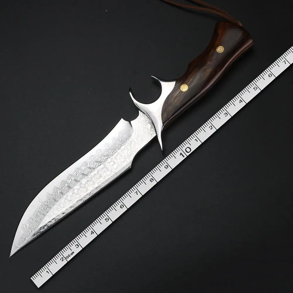 Outdoor camping damascus knife surviva lgear Hunting Knives tools Fishing Tactical Combat Self-defense High quality steel | Инструменты