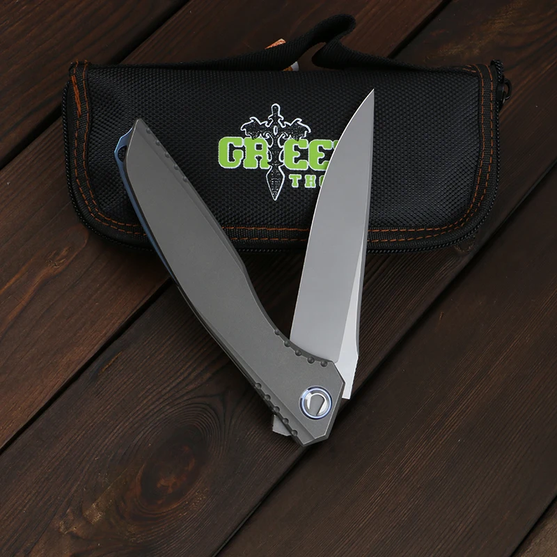 Складной нож Green thorn Lee лезвие D2 титановая 3D Ручка TC4 Походный для фруктов