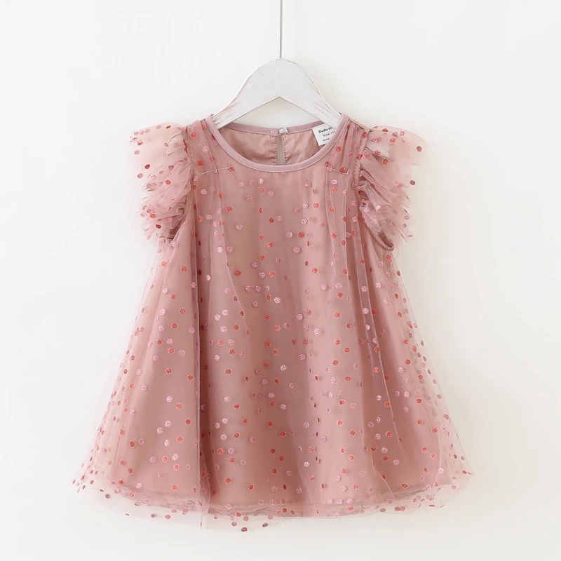 Летнее платье для маленьких девочек Одежда без рукавов новорожденных Платья