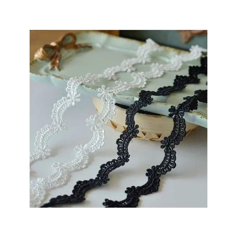 Кружевные аксессуары водорастворимое кружево волнистое материал ожерелья