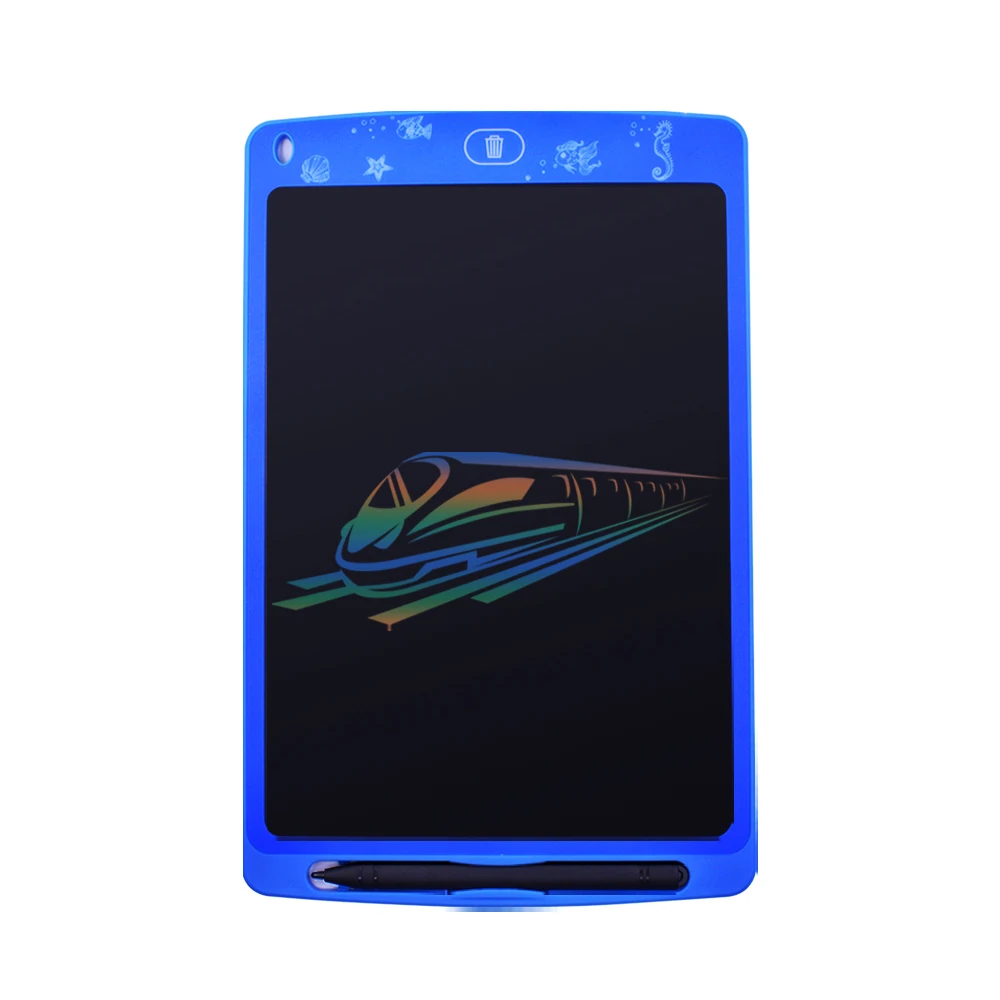 Blue CHIPAL Портативный 10 ''цветной ЖК-планшет цифровой графический планшет для рисования доска электронный блокнот для рукописного ввода+ ручка для детей - Цвет: Blue