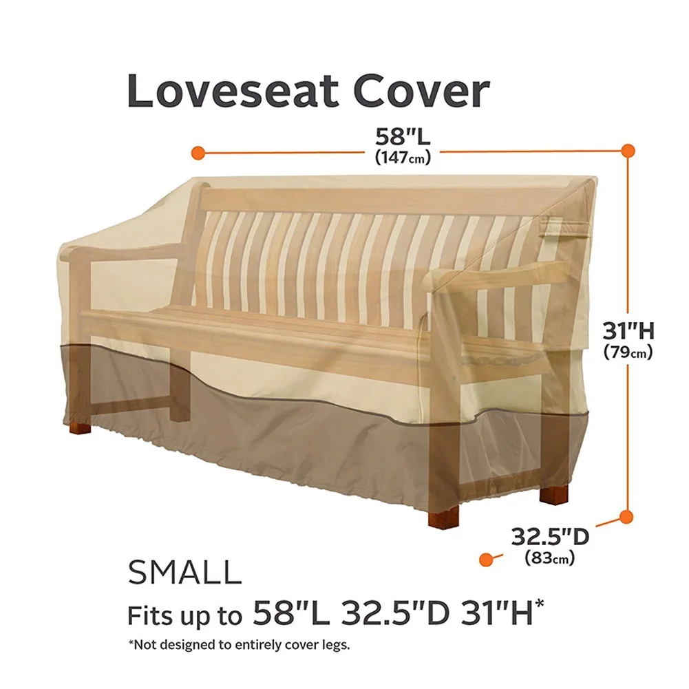 

Outdoor Garden Patio Furniture Waterproof Dustproof Foldable Chair Sofa Cover
