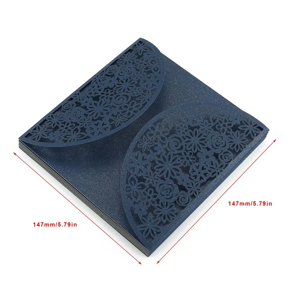 Складная Изысканная Обложка для пригласительных открыток с принтом жениха и