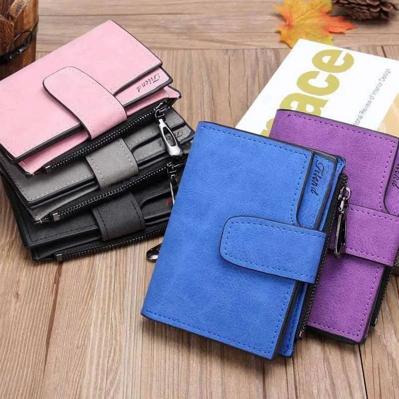 

Women Wallets Small Fashion Brand Leather Purse Women Ladies Card Bag For Women 2018 Clutch Women Female Purse Money Clip Wallet