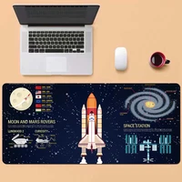 space pattern gaming mouse pad gamer creativity large pads thickened non slip office keyboard desk mat for dota lol cs