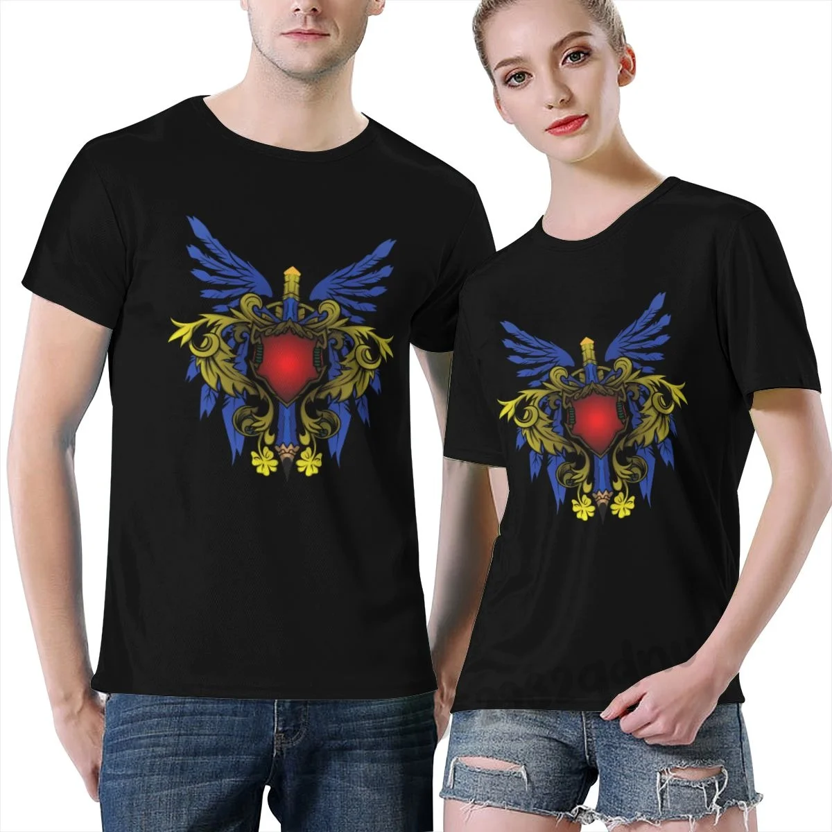 

Школьная Футболка-карандаш с изображением крыла и коротким рукавом