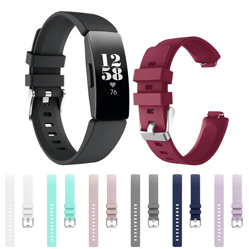 Hangrui ремешок для Fitbit inspire Band Для Fitbit inspire HR ремни мягкие часы браслет для Fit Bit inspire аксессуары