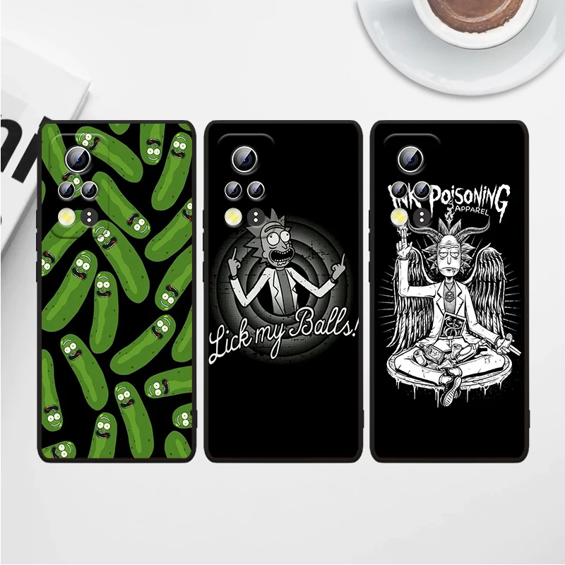 

Anime Ricks And Pic For Honor 60 50 X20 SE V30 30i 30S 30 20S 20E 20 V20 Pro 5G Plus Lite Black Phone Case Funda Capa