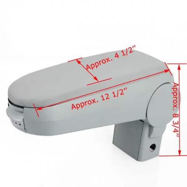 Подлокотник центральной консоли из искусственной кожи серого цвета для 1998 2007 VW