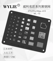 wylie bga reballing stencil for iphone 11 5s 6 6s 6sp 7 8 8p plus x xs max xr a13 a12 a11 a10 a9 a8 a7 cpu ram pcie nand u2 chip