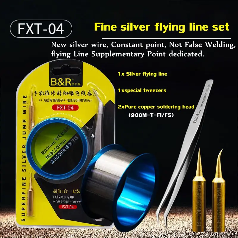 Сверхтонкий серебряный комплект летающей проволоки коврик для процессора