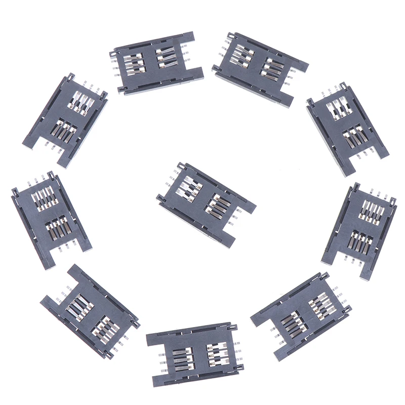 10 шт. держатель для карт 6 P SMT SMD| |