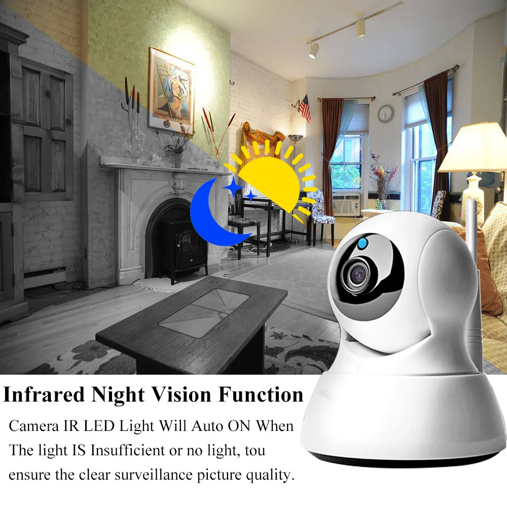Беспроводной 1080P WI-FI IP Камера домашняя ip-камера видеонаблюдения с поддержкой Wi