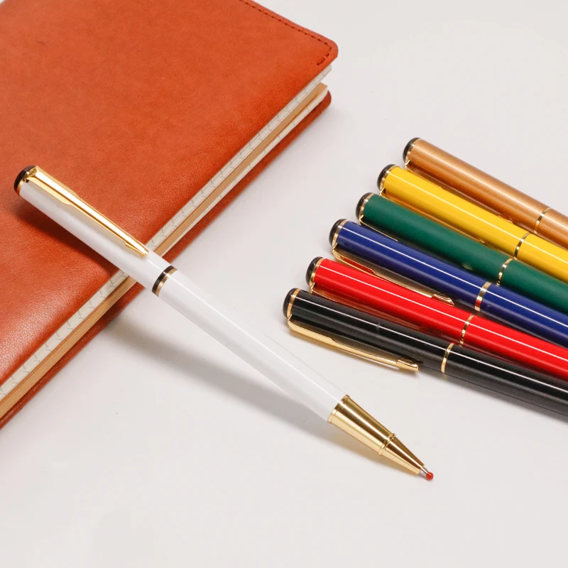 Шариковая ручка 0 5 мм с золотым зажимом черные чернила металл ручки для подписи |