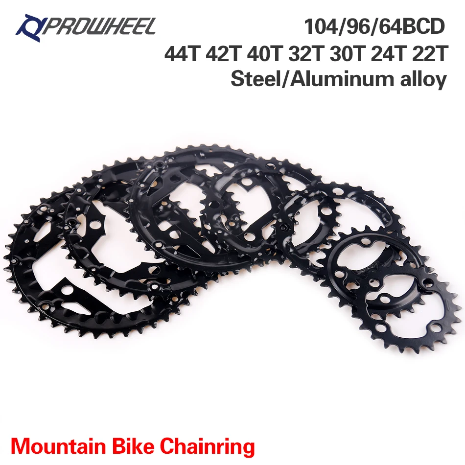 Круглая Звездочка PROWHEEL 64/96/104BCD для горного велосипеда звездочка 22/24/30/32/40/42/44T