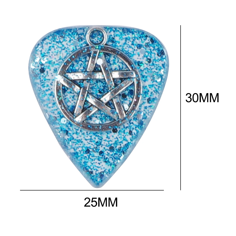 

Resin Guitar Pick Plectrum DIY Bracelet for Bass Musical Built-in Metal Instrument for Guitar Playing Accessories