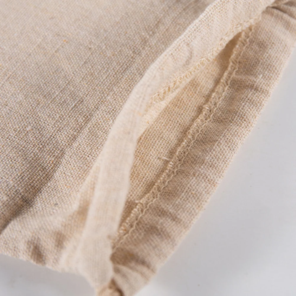 

2/4pcs Linen Bread Bags Reusable Drawstring Bag Washable Drawstring Pouch For Loaf Bread Storage Bag for Home Food new