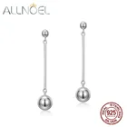 ALLNOEL Твердые 925 Висячие серьги из серебра 925 пробы для женщин простой стиль Счастливые Серьги Новое поступление хорошее ювелирное изделие подарок на день рождения