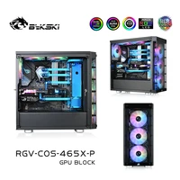 bykski for corsair 465x computer case distro plate kit for cpugpu water cooling block radiator support ddc pumprgv cos 465x p