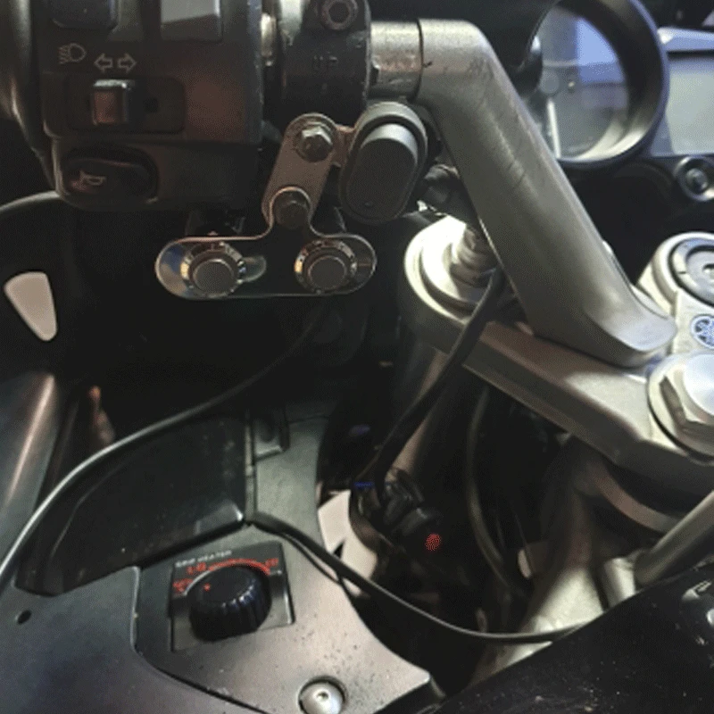 MotoLovee светодиодный переключатель из нержавеющей стали для мотоцикла на руль с регулируемым креплением, водонепроницаемые переключатели, кнопка 12 В постоянного тока, противотуманный светильник