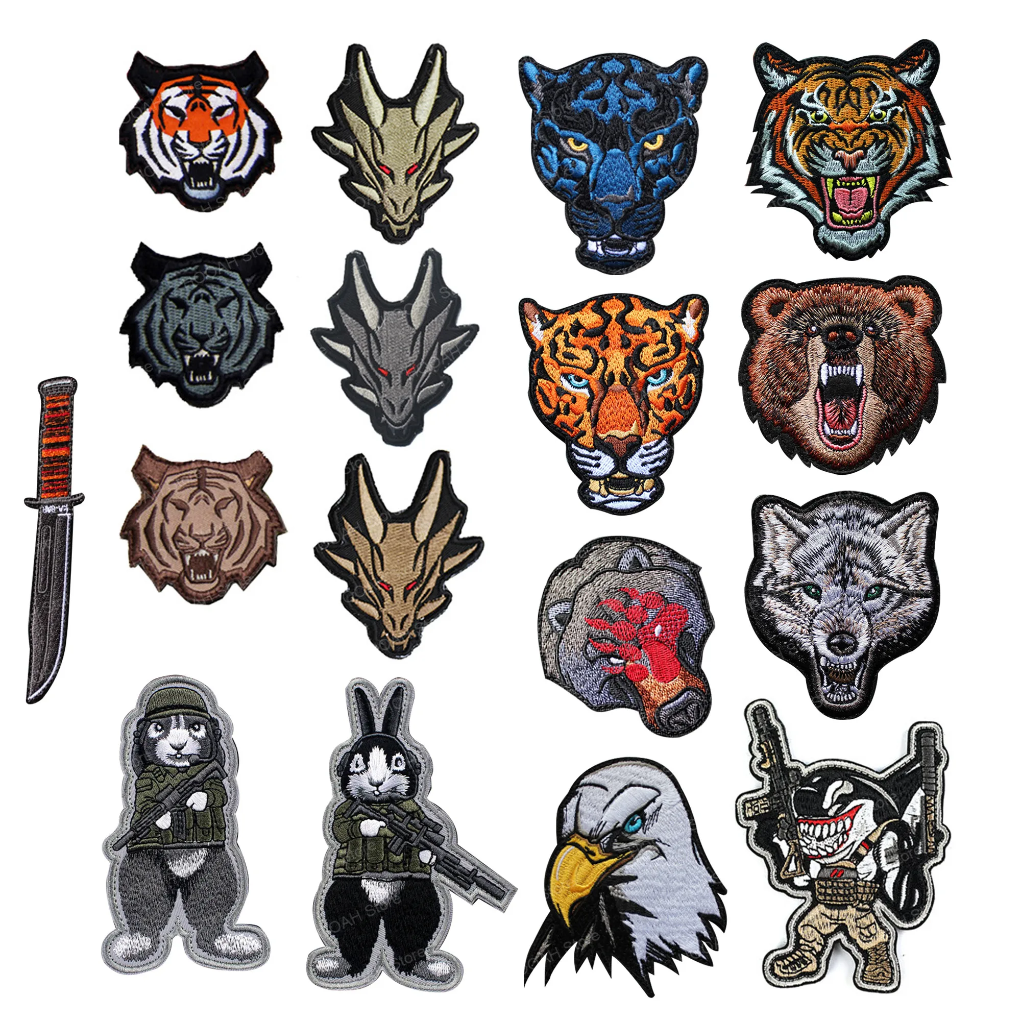 Тактические животные Череп Темный Рыцарь Шлем медведь леопард тигр Волк Акула