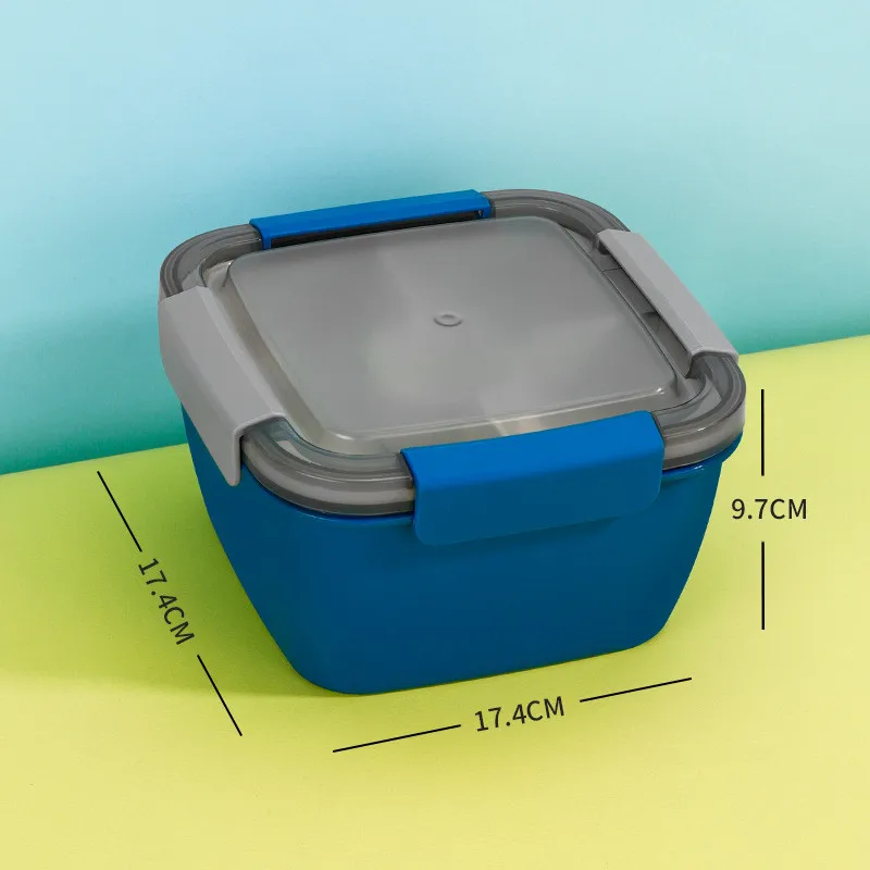 Double Layers Microwave Lunch Box Food Bento Container Portable Large-capacity Dinnerware For School Kids Office Worker | Дом и сад