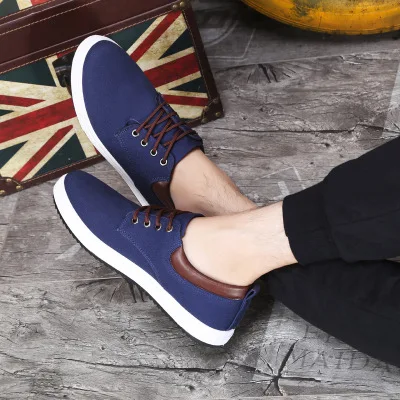 

2019 New Men's Casual Shoes Cotton Spring Autumn Lace-up Shoes Men Low Style Youth Ankle Shoes Top Fashion