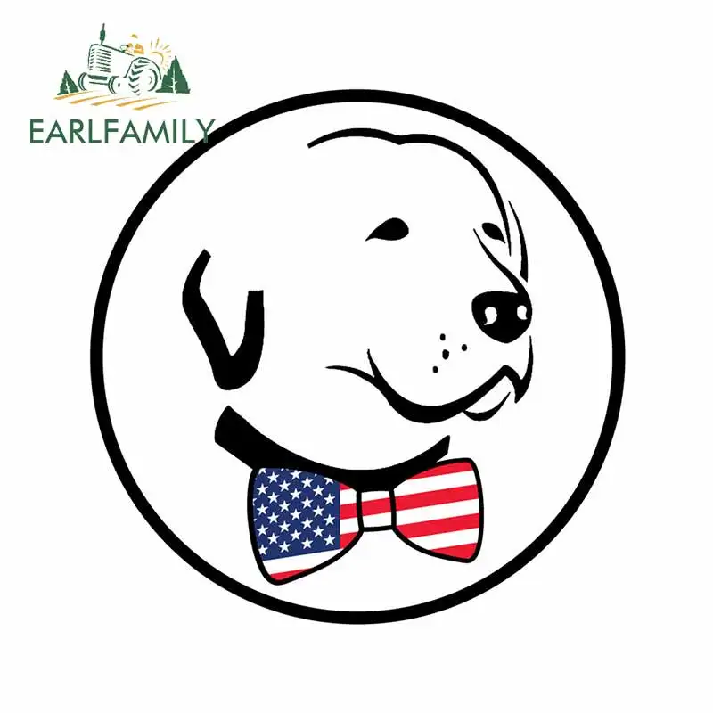 EARLFAMILY 13 см x 12 9 для милого щенка с изображением американского флага лук