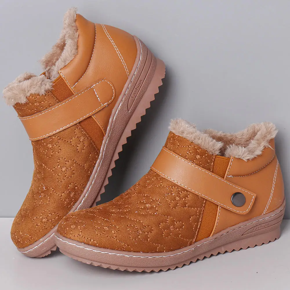 Новинка 2020 года Зимние короткие теплые зимние ботинки Женские повседневные