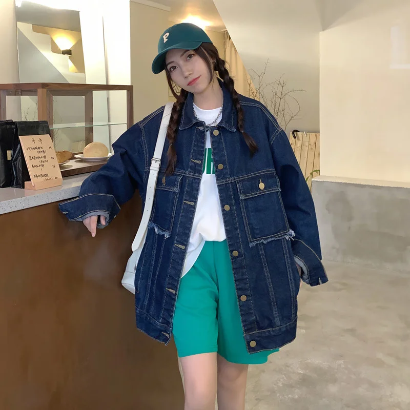 

Real Shot 2021 New Retro Easy Matching Denim