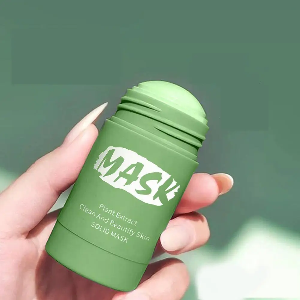 

Green Mask Stick 40G Plant Extract Eggplant MUD Face Care Cleansing Clay Oil Control Moisturizing Mask Acne Treatment Blackhead