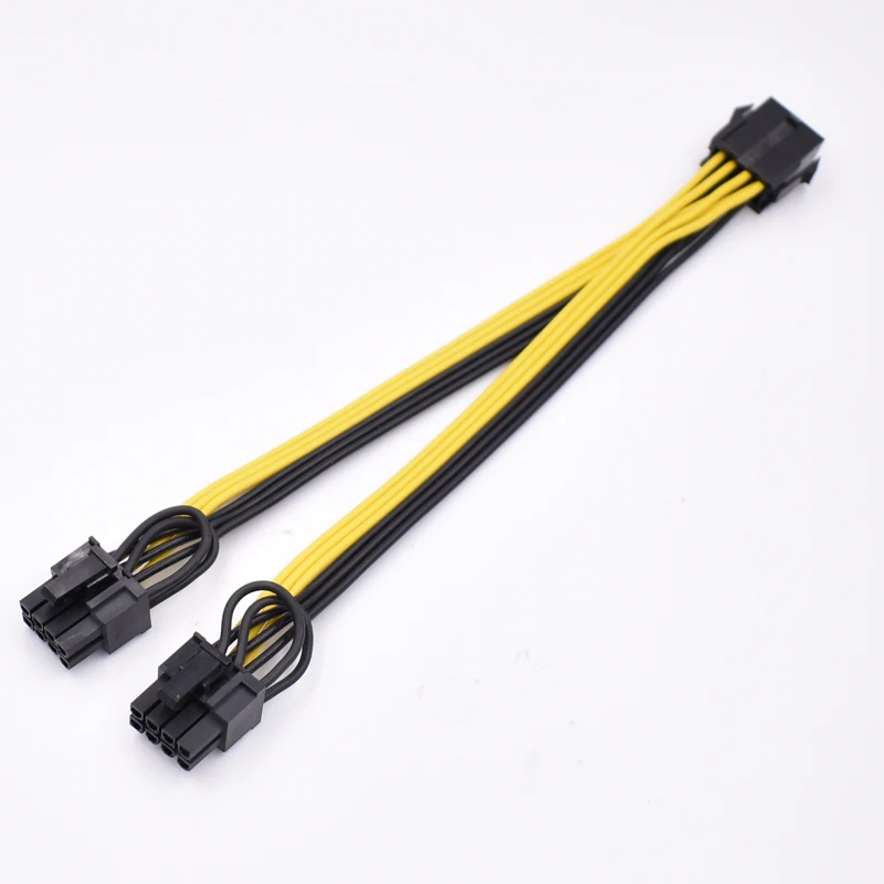 10 шт./лот высококачественный 8-контактный ЦП для PCI-E 8(6 + 2) разветвитель 18AWG