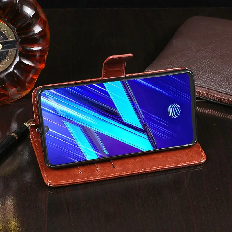 ДЛЯ Vivo Z1x чехол 6 38 дюймов Магнитный Флип Crazy Horse узор Кожаный для PD1921F_EX кожаный