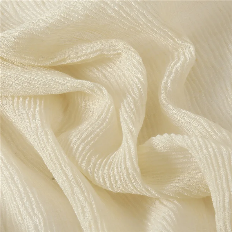 Модный плиссированный Макси-хиджаб со стразами элегантный платок простой